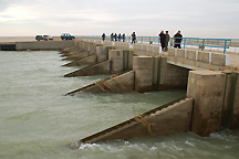 World Bank financed dike on Northern Aral Sea