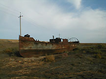 Aral sea boat